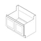 Domain Cabinets APR3618-MWS-IN Malibu 36" x 18" With 2 Doors White Wooden Apron Sink Base Cabinet