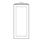 Domain Cabinets AW1230-CSW-SD Coastal 12" x 30" With 1 Door and 3 Shelves White Wooden Wall End Angle Cabinet