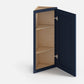Domain Cabinets AW1236-MBF-VW Valleywood 12" x 36" With 1 Door and 2 Shelves Marine Blue Wooden Wall Angle Cabinet
