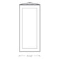 Domain Cabinets AW1242-CPW-SD Charleston 12" x 42" With 1 Door Pure White Wooden Wall End Angle Cabinet