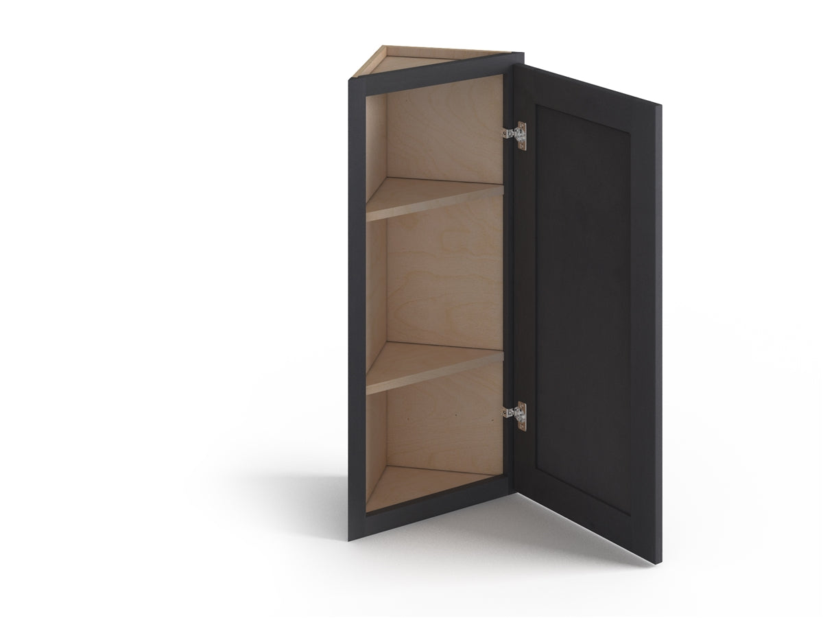 Domain Cabinets AW1242-VIG-VW Valleywood 12" x 42" With 1 Door Dusky Gray Wooden Wall Angle Cabinet