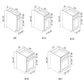 Domain Cabinets B09-EGS-NG Elegant Shaker 9" x 35" With 1 Door and 1 Drawer Gray Wooden Base Cabinet