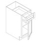 Domain Cabinets B15-ENS-NG Elegant Shaker 15" x 35" With 1 Door and 1 Drawer Navy Wooden Base Cabinet
