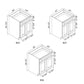 Domain Cabinets B30-EWS-NG Elegant Shaker 30" x 35" With 2 Doors and 1 Door White Wooden Base Cabinet