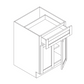 Domain Cabinets B30-SGS-NG Supreme 30" x 35" With 2 Doors and 1 Drawer Gray Wooden Base Cabinet