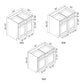 Domain Cabinets B33-HCW-BC Hillcrest 33" x 35" With 2 Doors and 2 Drawers White Wooden Base Cabinet