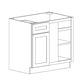 Domain Cabinets BBC39-CJG-SD Coastal Shaker 36" x 35" With 1 Door and 1 Drawer Green Wooden Blind Corner Base Cabinet
