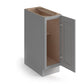 Domain Cabinets BC12FH-SFPG-VW Valleywood Shaker 12" x 35" With 1 Door Gray Wooden Base Cabinet
