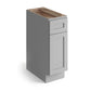 Domain Cabinets BC18-SFPG-VW Valleywood Shaker 18" x 35" With 1 Door and 1 Drawer Gray Wooden Base Cabinet