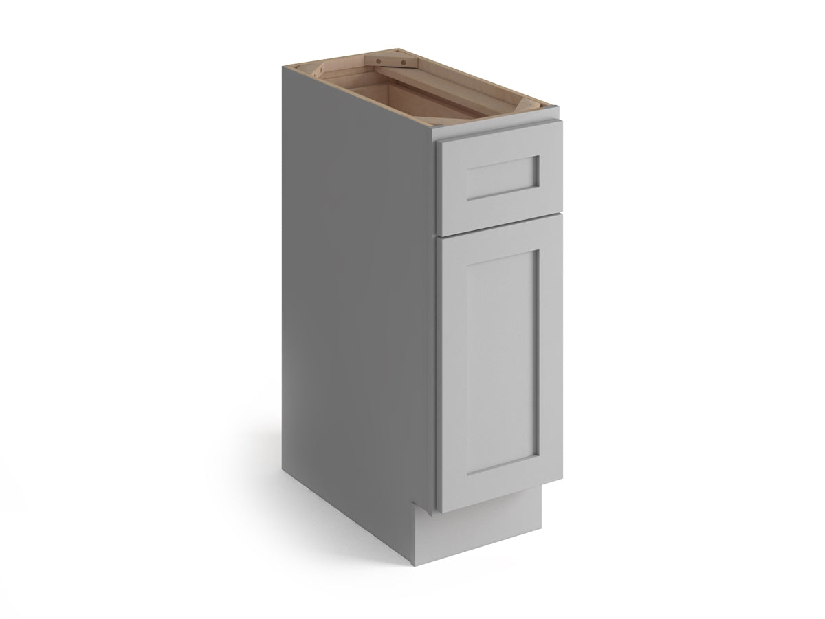 Domain Cabinets BC18-SFPG-VW Valleywood Shaker 18" x 35" With 1 Door and 1 Drawer Gray Wooden Base Cabinet