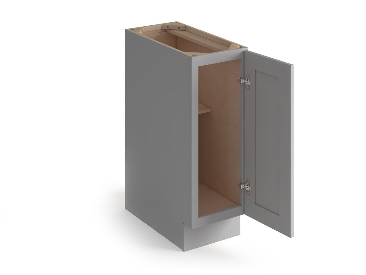 Domain Cabinets BC18FH-SFPG-VW Valleywood Shaker 18" x 35" With 1 Door Gray Wooden Base Cabinet