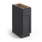 Domain Cabinets BC21-VIG-VW Valleywood 21" x 35" With 1 Door and 1 Drawer Dusky Gray Wooden Base Cabinet