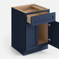 Domain Cabinets BC24-MBF-VW Valleywood 24" x 35" With 2 Doors and 1 Drawer Marine Blue Wooden Base Cabinet