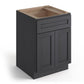 Domain Cabinets BC24-VIG-VW Valleywood 24" x 35" With 2 Doors and 1 Drawer Dusky Gray Wooden Base Cabinet