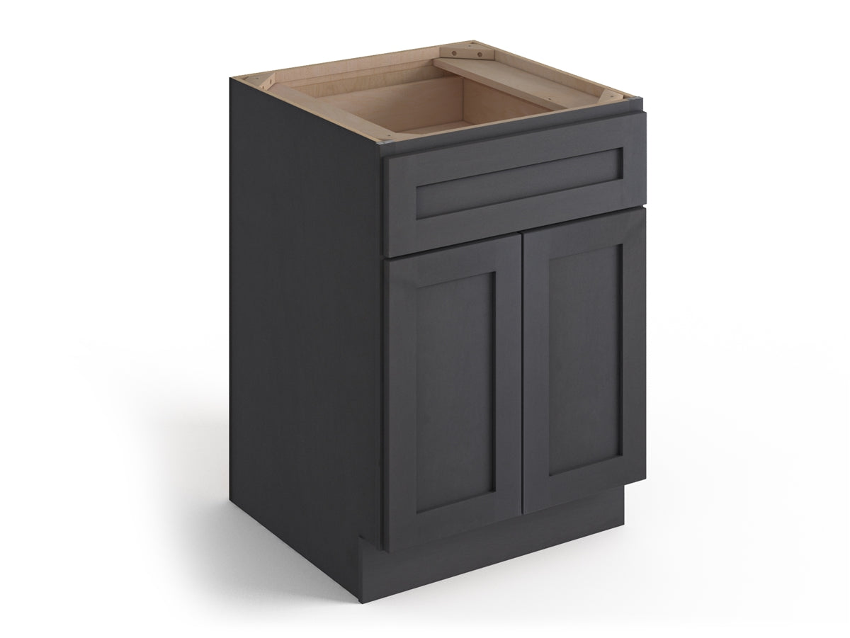 Domain Cabinets BC24-VIG-VW Valleywood 24" x 35" With 2 Doors and 1 Drawer Dusky Gray Wooden Base Cabinet