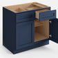 Domain Cabinets BC36-MBF-VW Valleywood 36" x 35" With 2 Doors and 2 Drawers Marine Blue Wooden Base Cabinet