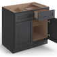 Domain Cabinets BC36-VIG-VW Valleywood 36" x 35" With 2 Doors and 2 Drawers Dusky Gray Wooden Base Cabinet