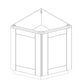 Domain Cabinets BEC24-CPW-SD Charleston 24" x 35" With 2 Doors Pure White Wooden Angle End Base Cabinet
