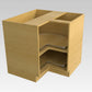Domain Cabinets BLS33-FWG-IN Frameless 33" x 35" With 1 Folding Door White Gloss Wooden Lazy Susan Base Cabinet
