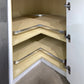 Domain Cabinets BLS33-FWG-IN Frameless 33" x 35" With 1 Folding Door White Gloss Wooden Lazy Susan Base Cabinet