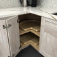 Domain Cabinets BLS33-GSO-UN Impression 33" x 35" With 1 Bi-fold Door Rustic Oak Wooden Lazy Susan Base Cabinet