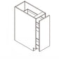 Domain Cabinets BSH09-FBS-IN Frameless 9" x 35" With 1 Drawer Bella Slab Wood Spice PullOut Drawer Cabinet