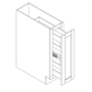 Domain Cabinets BSP09-KWS-BC Kingston 9" x 35"