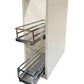 Domain Cabinets BSR09-PLP-UN Pale Pine 9" x 35" With 1 Drawer Pale White Wood Spice Rack Cabinet