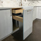 Domain Cabinets BT15-FBS-IN Frameless 15" x 35" With 2 Drawers Bella Slab Wood Trash PullOut Base Drawer Cabinet