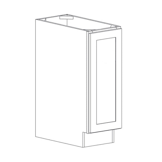 Domain Cabinets BT9-AIM-SD Alton 9" x 35" With 1 Door Iced Mocha Wooden Base Cabinet