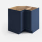 Domain Cabinets CB36-MBF-VW Valleywood 36" x 35" With 1 Folding Door Marine Blue Wooden Base Cabinet