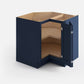 Domain Cabinets CB36-MBF-VW Valleywood 36" x 35" With 1 Folding Door Marine Blue Wooden Base Cabinet