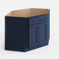 Domain Cabinets CBD42-MBF-VW Valleywood 42" x 35" With 2 Doors Marine Blue Wooden Diagonal Corner Base Cabinet