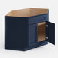 Domain Cabinets CBD42-MBF-VW Valleywood 42" x 35" With 2 Doors Marine Blue Wooden Diagonal Corner Base Cabinet