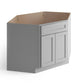 Domain Cabinets CBD42-SFPG-VW Valleywood Shaker 42" x 35" With 2 Doors Gray Wooden Diagonal Sink Base