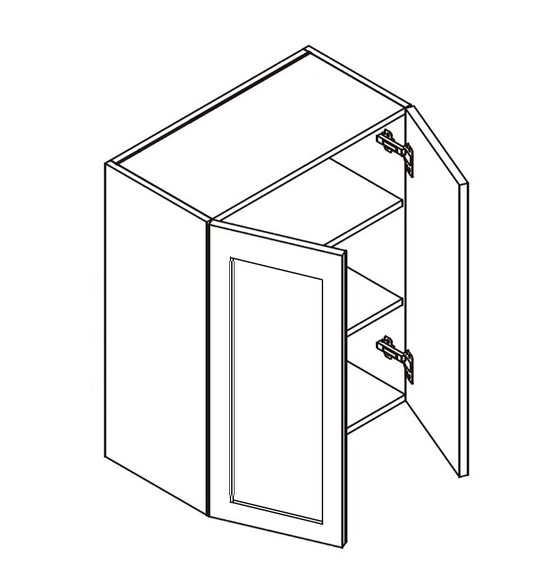 Domain Cabinets Cali 30" x 30" With 2 Doors and 2 Shelves White Wooden Shaker Wall Cabinet