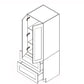 Domain Cabinets Cali 30" x 62" With 2 Doors White Wooden Shaker Base Pantry Top Cabinet