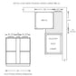 Domain Cabinets Cali 42" x 35" With 1 Shelf White Wooden Shaker Base Blind Corner Cabinet