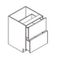 Domain Cabinets DB24-FWG-IN Frameless 24" x 35" With 2 Equal Drawers White Gloss Wooden Base Cabinet