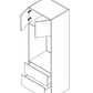 Domain Cabinets DB30(O)-FWG-IN Frameless 30" x 35" With 2 Doors and 2 Bottom Base Drawer White Gloss Wooden Oven Cabinet