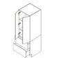 Domain Cabinets DB30(T)-FBS-IN Frameless 30" x 35" With 2 Doors and 2 Bottom Drawer Bella Slab Wood Double Pantry Cabinet