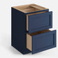 Domain Cabinets DC224-MBF-VW Valleywood 24" x 35" With 2 Drawers Marine Blue Wooden Base Cabinet