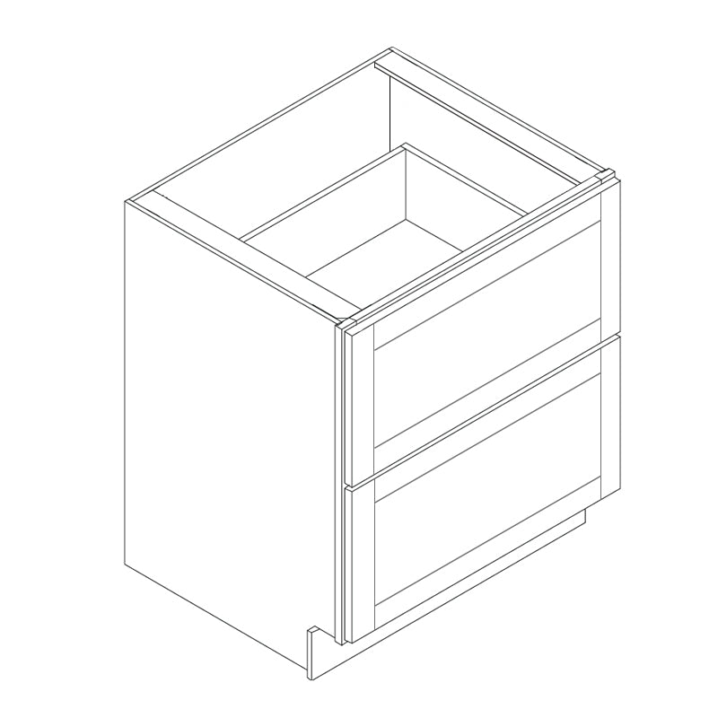 Domain Cabinets DC224-VIG-VW Valleywood 24" x 35" With 2 Drawers Dusky Gray Wooden Base Cabinet