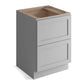 Domain Cabinets DC230-SFPG-VW Valleywood Shaker 30" x 35" With 2 Drawers Gray Wooden Base Cabinet
