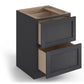 Domain Cabinets DC230-VIG-VW Valleywood 30" x 35" With 2 Drawers Dusky Gray Wooden Base Cabinet