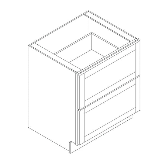 Domain Cabinets DC236-MBF-VW Valleywood 36" x 35" With 2 Drawers Marine Blue Wooden Base Cabinet