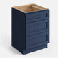 Domain Cabinets DC315-MBF-VW Valleywood 15" x 35" With 3 Drawers Marine Blue Wooden Base Cabinet