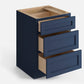 Domain Cabinets DC315-MBF-VW Valleywood 15" x 35" With 3 Drawers Marine Blue Wooden Base Cabinet