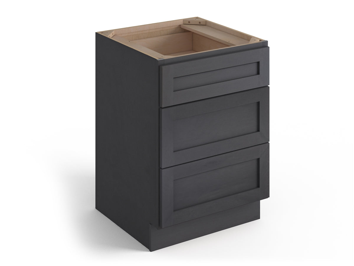 Domain Cabinets DC330-VIG-VW Valleywood 30" x 35" With 3 Drawers Dusky Gray Wooden Base Cabinet