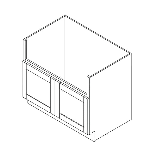 Domain Cabinets DSB36-MAW-BC Magnolia 36" x 35" With 2 Doors Antique White Wooden Apron Sink Base Cabinet